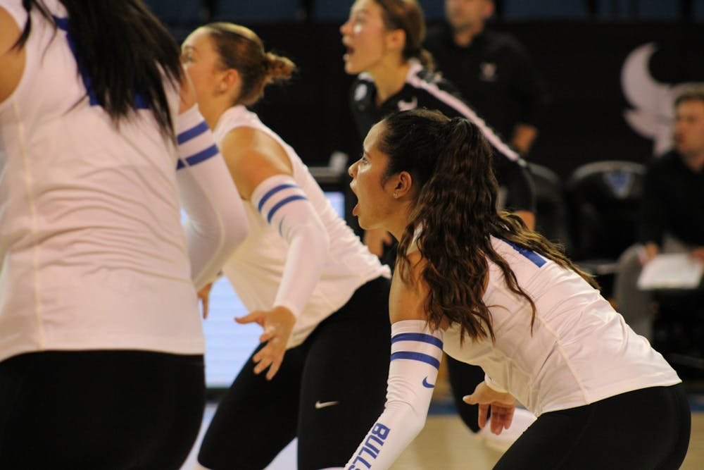 <p>UB women's volleyball reached 10 conference wins this past weekend.</p>