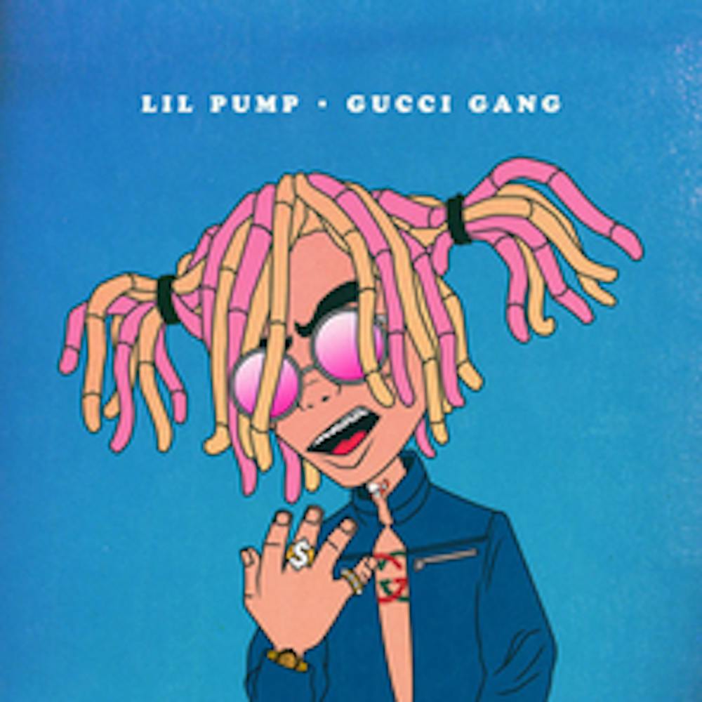 <p>The single cover to Lil Pump's "Gucci Gang."</p>