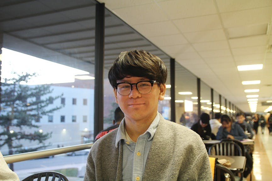 Sophomore business student Yubin Xie.&nbsp;International students continue to pursue their college education a year into the Trump administration.