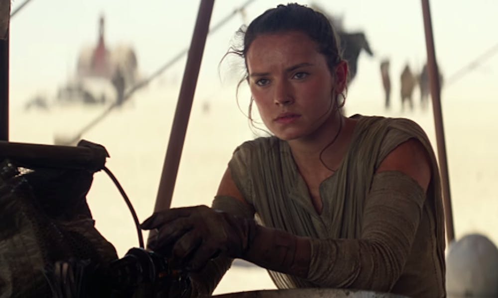 <p>The No. 1 question "Star Wars Episode VIII" needs to answer is who Rey's (pictured) parents are.&nbsp;</p>