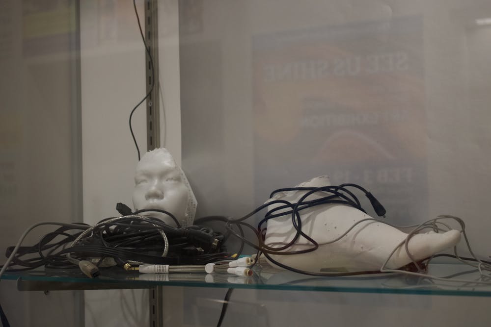 A picture of Jiaye You's art for this year's senior thesis exhibition, MEMORIA. 