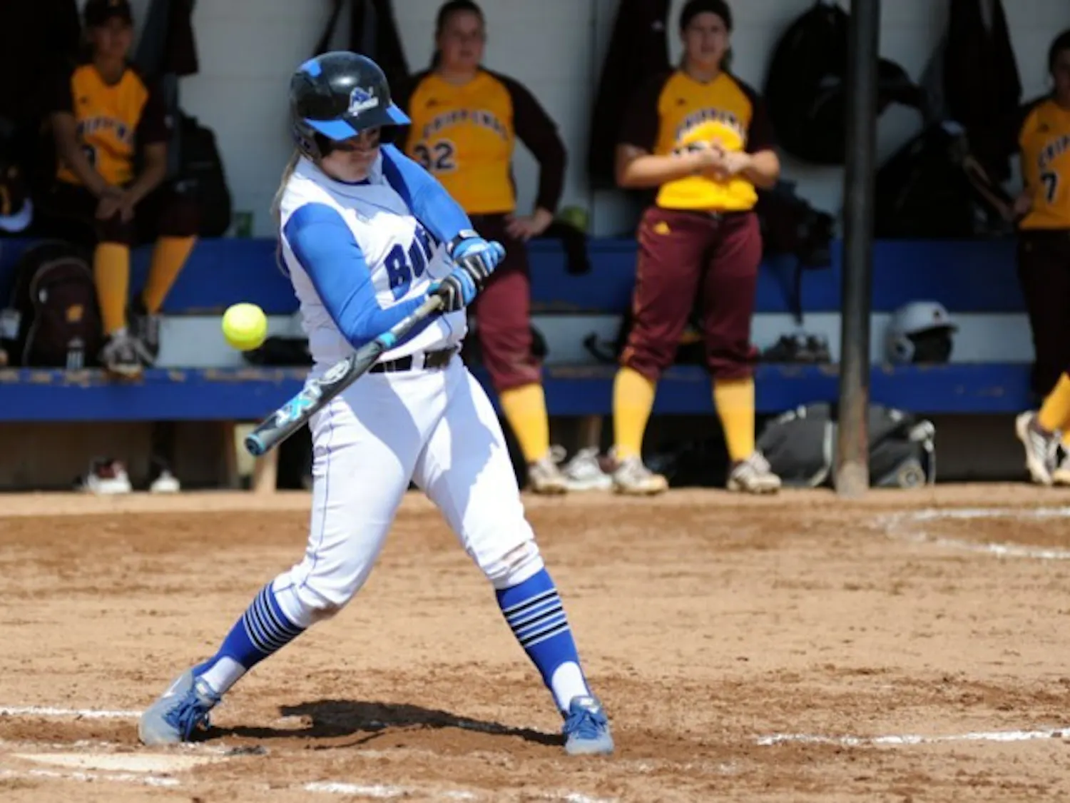 Yusong Shi, The Spectrum
The softball team looks to avenge a championship loss to Ohio last season
despite losing some of the best players in program history.