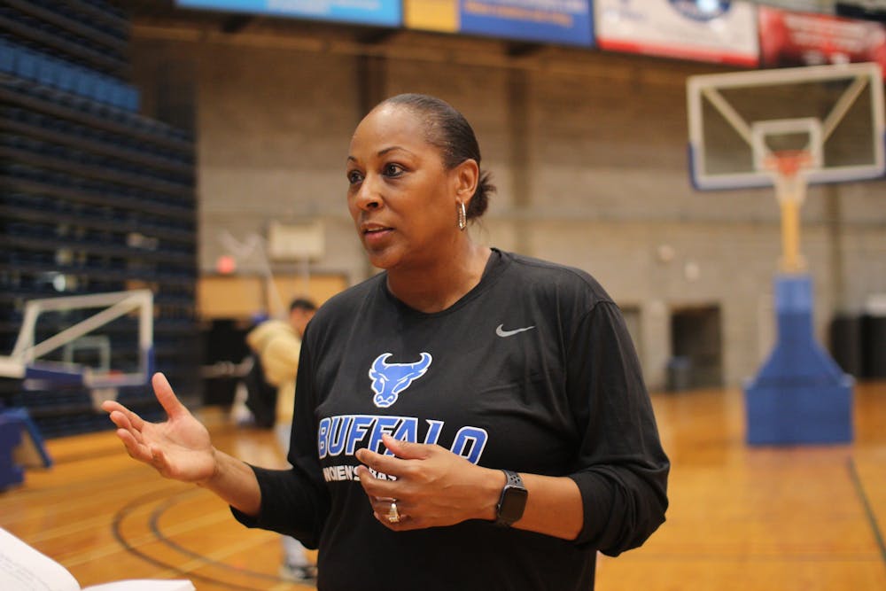 <p>Felisha Legette-Jack, head coach of the UB’s women’s basketball team.</p>