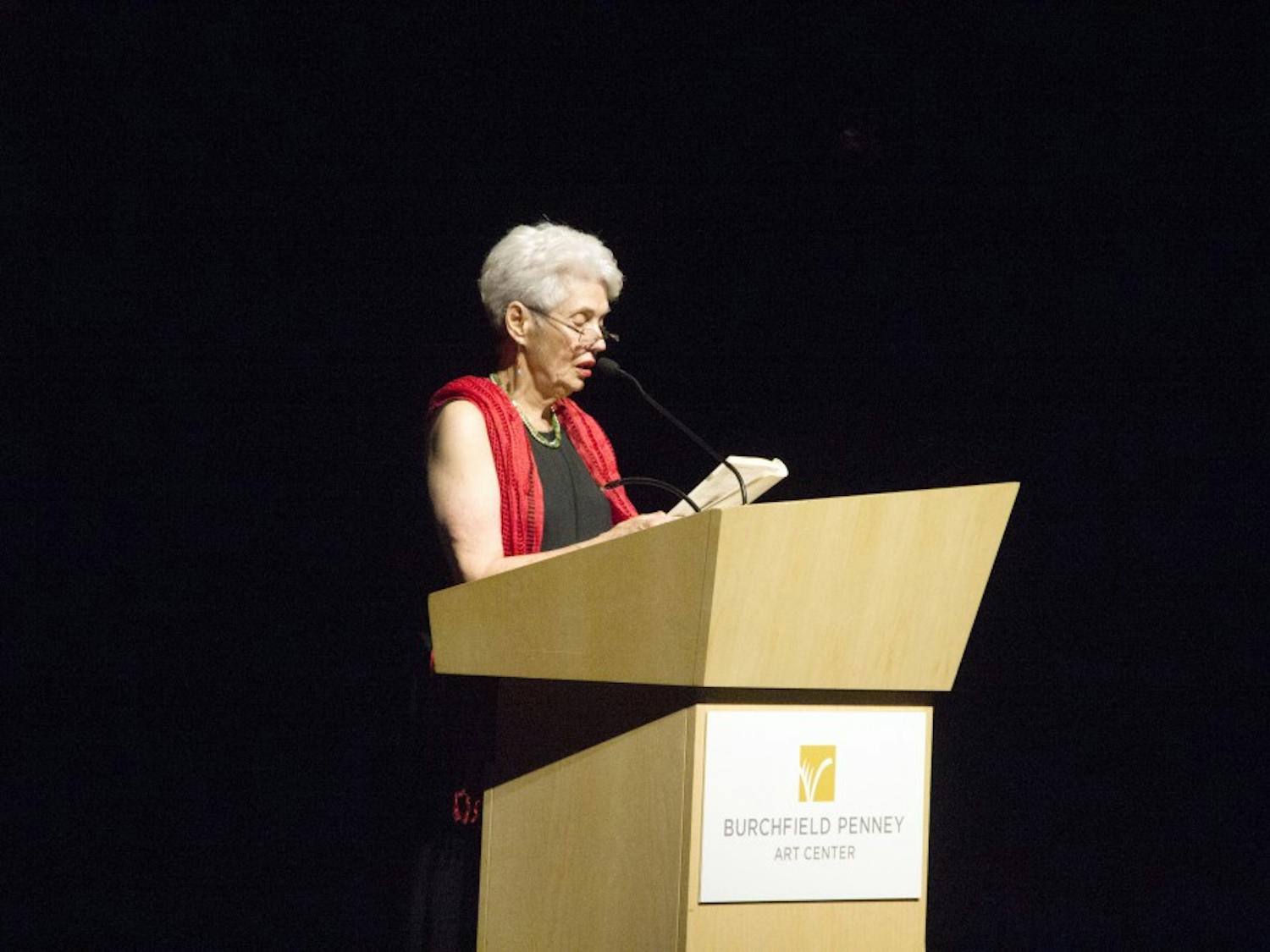 Cuban-born poet and educator Olga Karman read recollections of her time in Cuba to attendees at the riverrun Global Film Series. The series, in its second year, delivered propaganda films like “Soy Cuba” (I Am Cuba) to packed audiences along with a musical performance by Wendell Rivera.