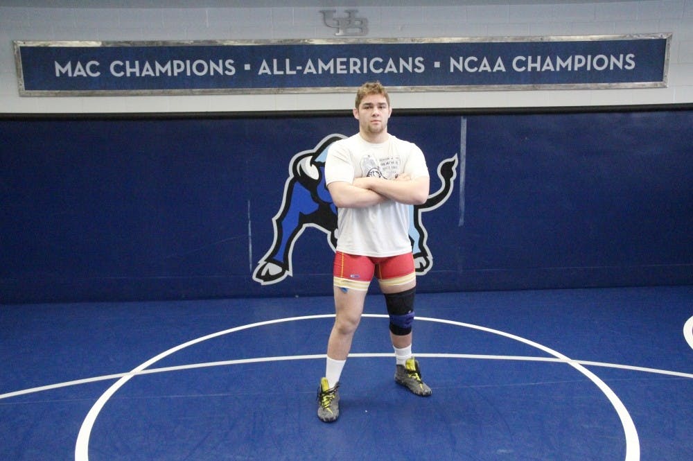 <p>Freshman wrestler Jake Gunning knows adversity - he was a winless (0-23) high school&nbsp;freshman wrestler. Now he's a heavyweight for the Bulls that was one takedown away from the NCAA Championships and is helping Buffalo's turnaround.&nbsp;</p>