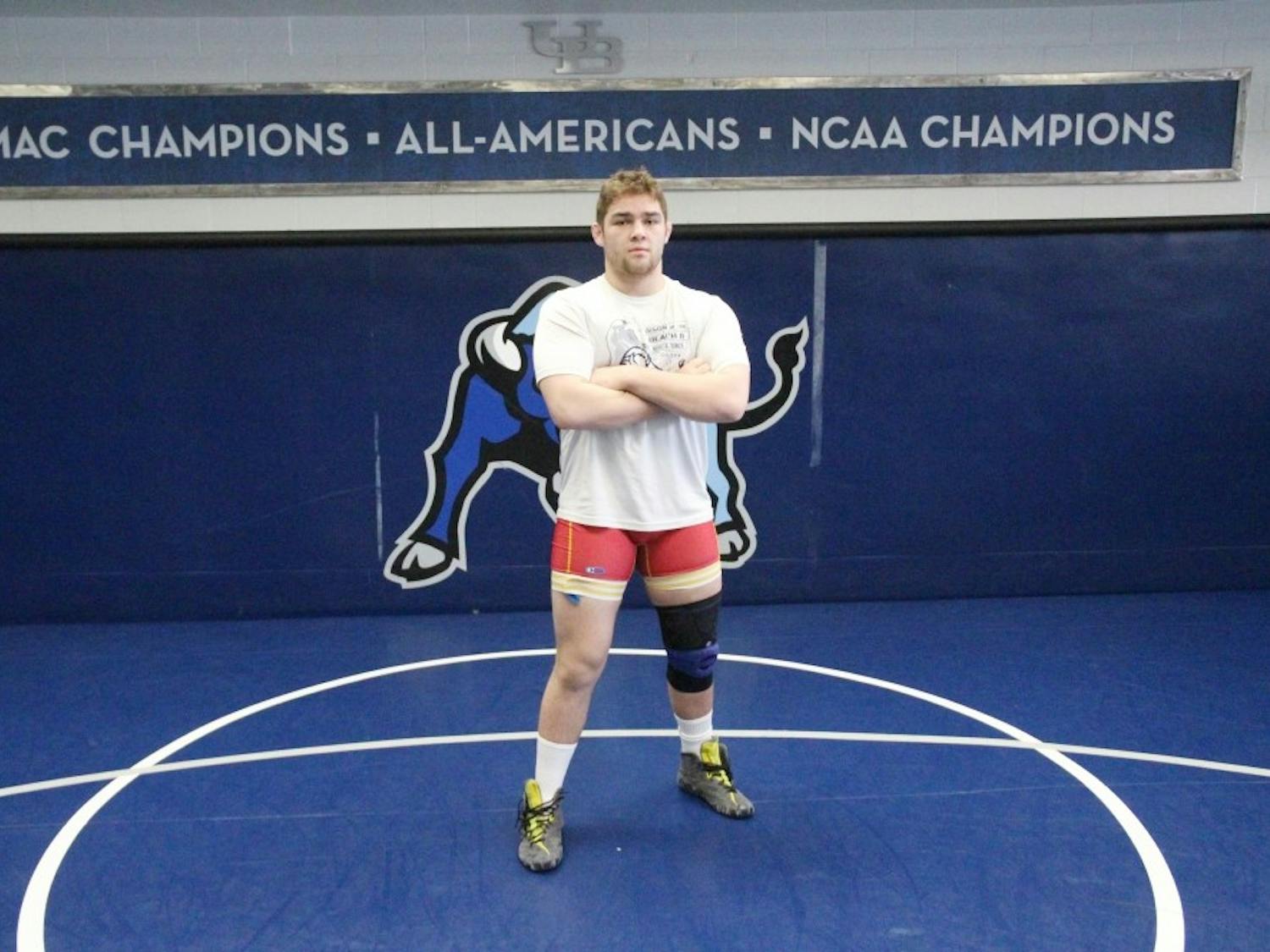 Freshman wrestler Jake Gunning knows adversity - he was a winless (0-23) high school freshman wrestler. Now he's a heavyweight for the Bulls that was one takedown away from the NCAA Championships and is helping Buffalo's turnaround. 