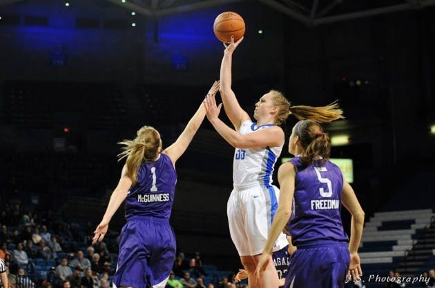 Junior forward Mackenzie Loesing and the Bulls will host Toledo and Bowling Green this week. Buffalo is 3-1 in their last four games after beginning MAC play 1-3.&nbsp;Yusong Shi, The Spectrum