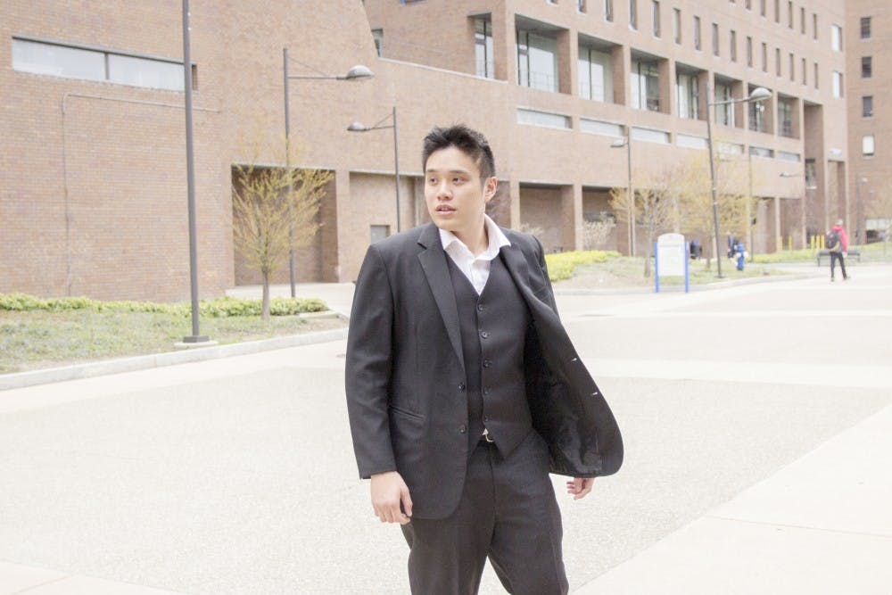 <p>Dominic Ong (pictured) said he was humbled after being chosen as a speaker for the College of Arts and Sciences commencement. Ong, who is originally from Singapore, changed a speech he used for school back home to embody his experiences while at UB.</p>