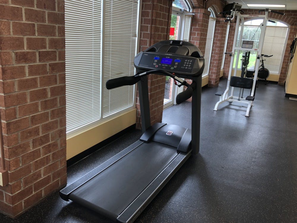 <p>A Landice L7 model treadmill sits in Hadley Village. The Erie County District Attorney’s office said UB has a Landice L7 model treadmill, purchased by former Campus Living director Andrea Costantino. UB, however, says it has no record of Costantino’s treadmill returning to campus.</p>