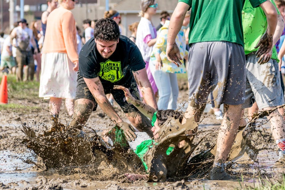<p>Oozefest, UB’s annual mud volleyball tournament, celebrates its 35th anniversary on May 4. The event was created in 1984 as a way to help students bond and de-stress before exams.</p>