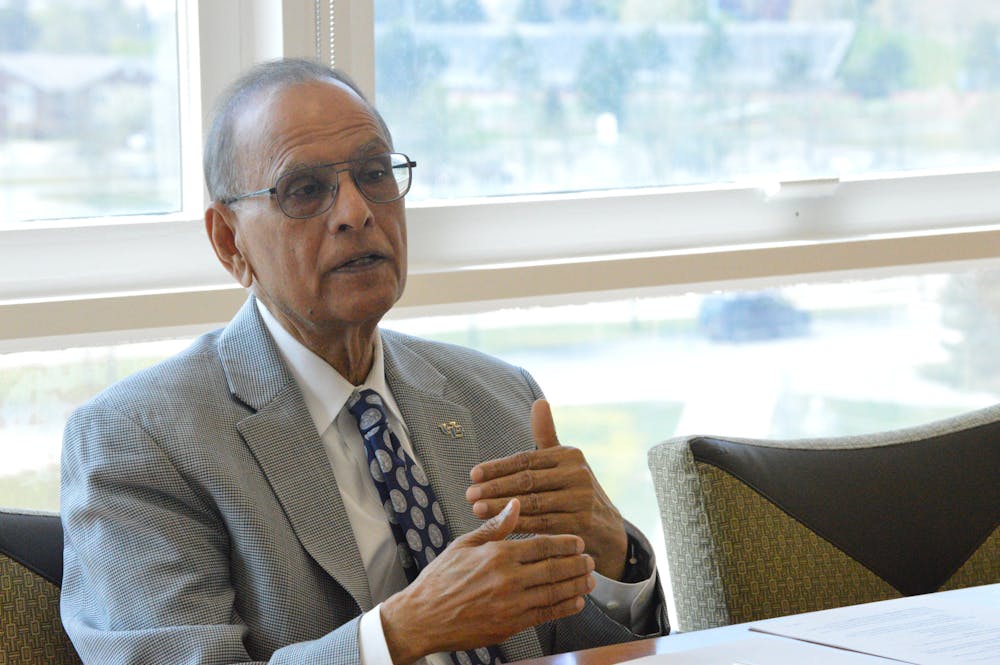 <p>UB President Satish Tripathi.&nbsp;</p>