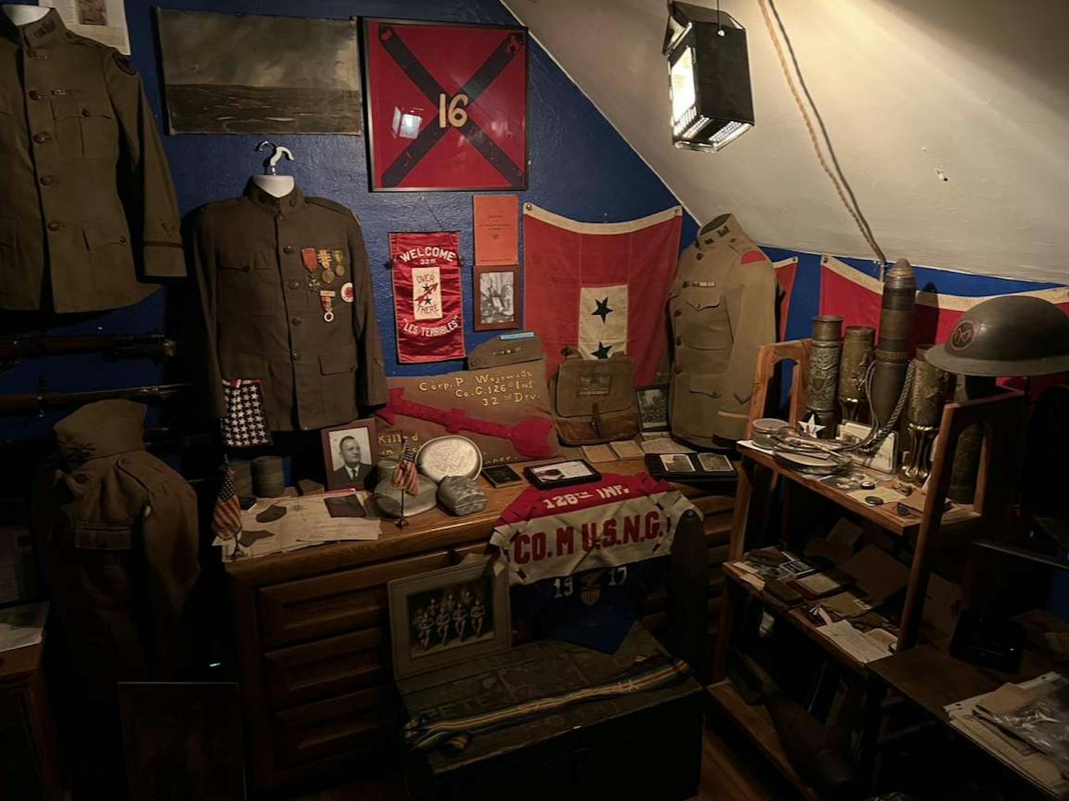 Michael Santoro has been collecting WWI memorabilia since he received a propaganda poster for Christmas in 2016.
