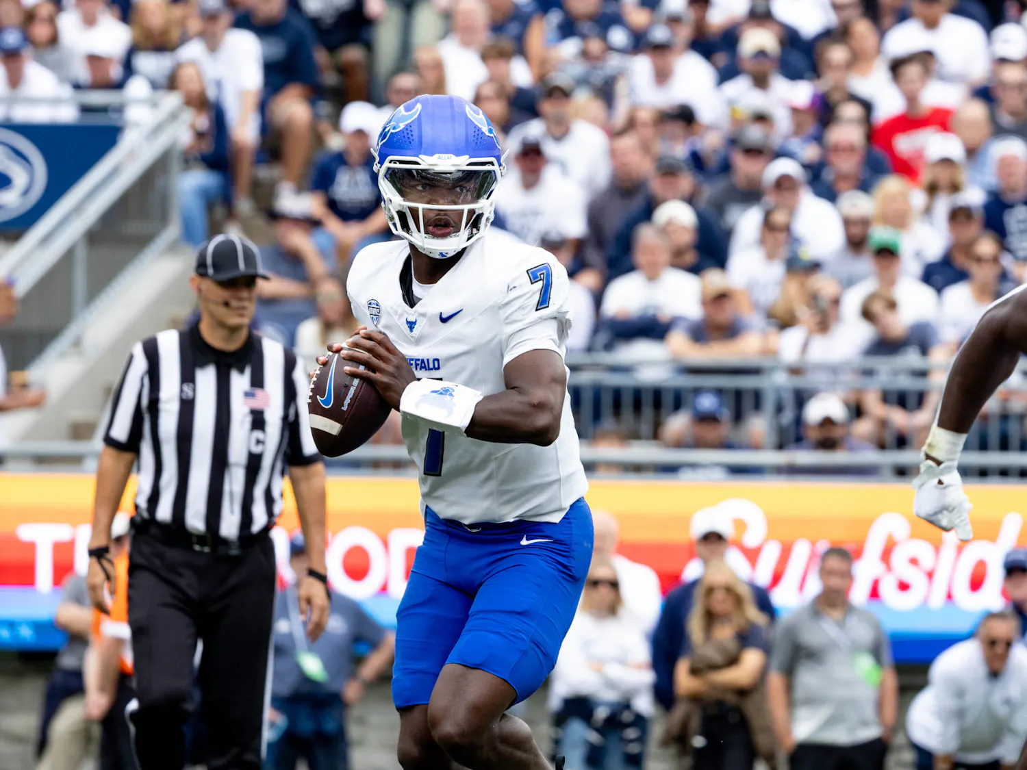 Sophomore quarterback Jason Wright makes his first collegiate start during the Bulls' match against the Penn State Nittany Lions Saturday afternoon.