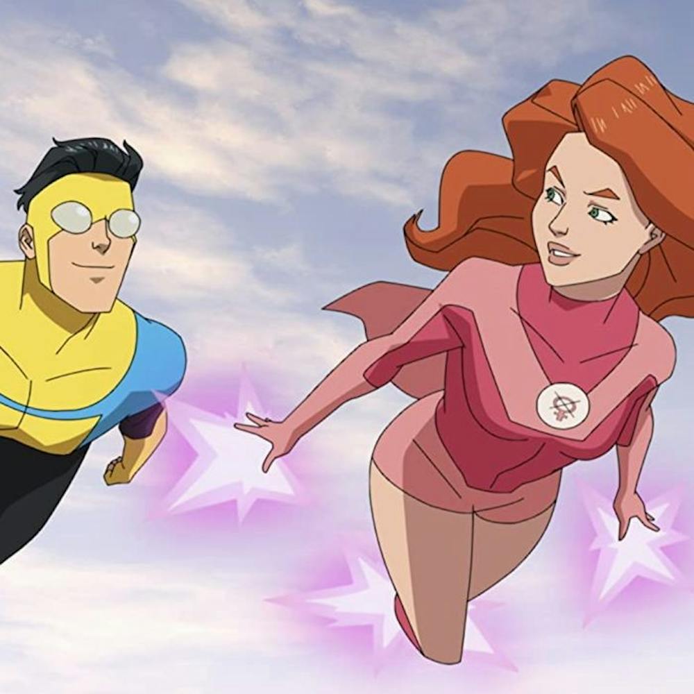 “Invincible” parodies and satirizes the usual plot points and story beats of a stereotypical blockbuster superhero story, like those that involve saving the world from an alien invasion.