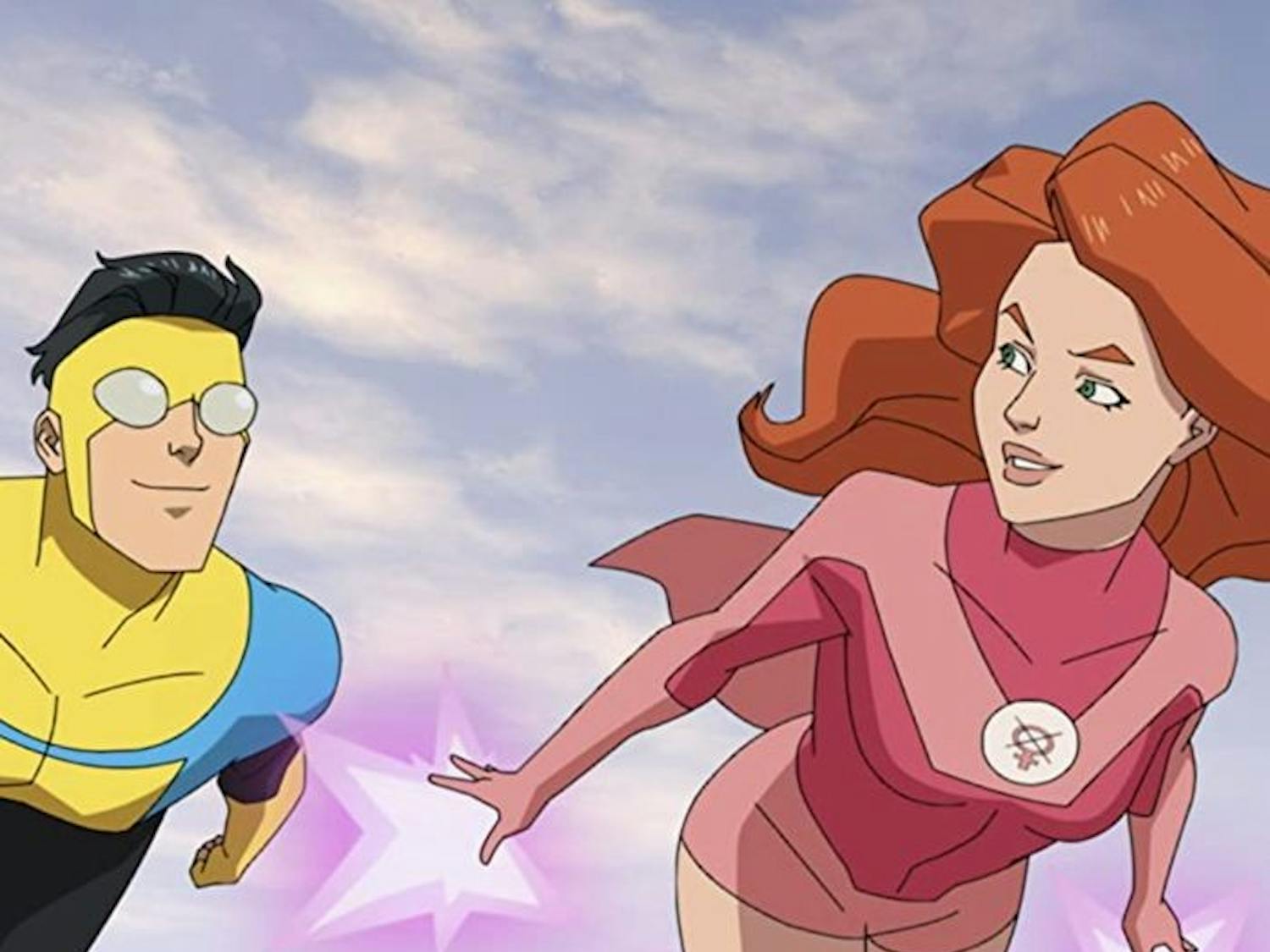 “Invincible” parodies and satirizes the usual plot points and story beats of a stereotypical blockbuster superhero story, like those that involve saving the world from an alien invasion.