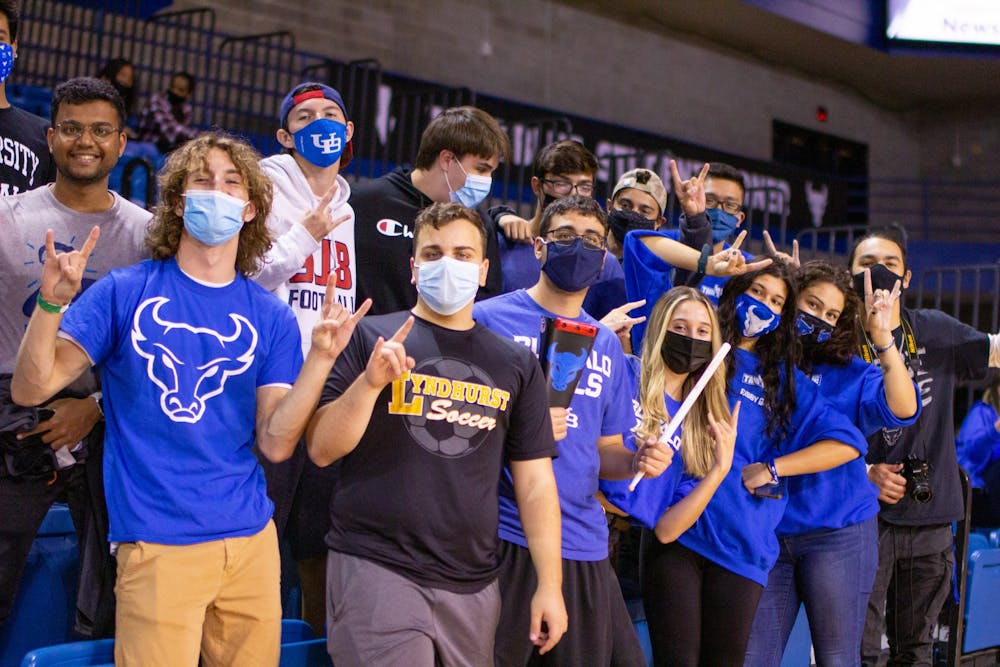 Undergraduate students receive a free ticket to any sporting event held at UB Stadium or Alumni Arena.