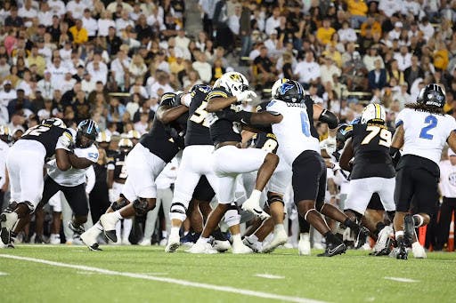 The UB Football team lost 0-38 to the Missouri Tigers on Saturday night.