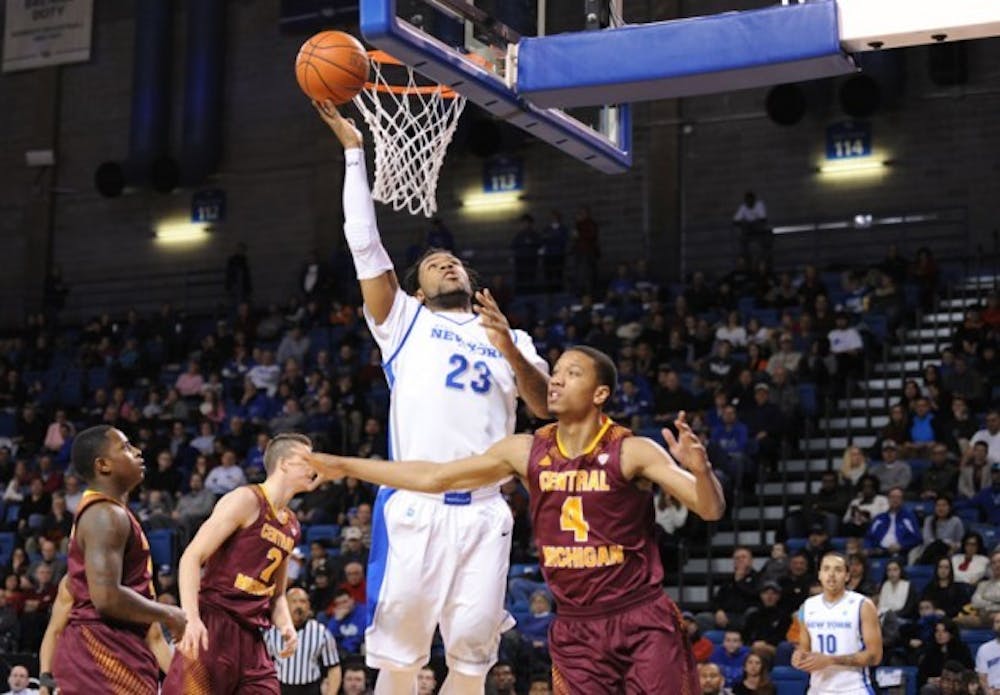 Junior forward Justin Moss was named as a candidate for the first-ever Karl Malone Award, which recognizes the best power forward in the country.&nbsp;Yusong Shi, The Spectrum