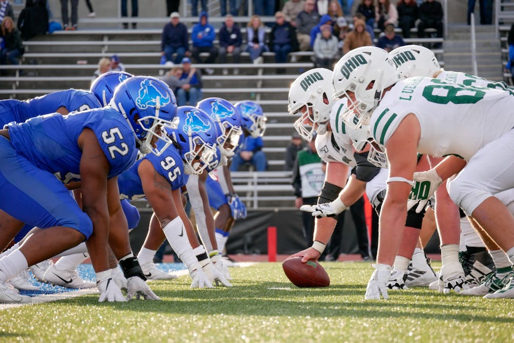 <p>Several former UB Bulls have gone on to play on the gridiron at a professional level.</p>