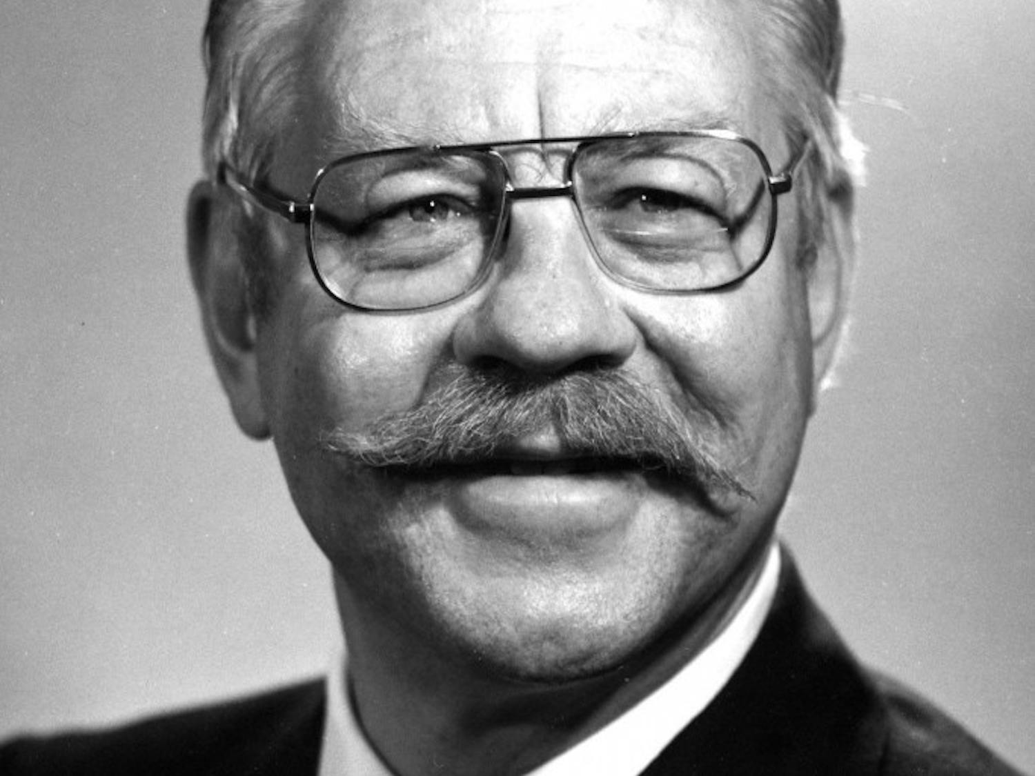 Gicewicz, best known as “Doc,” was involved in the UB community for over half a century. Gicewicz, seen here in 1977, held a number of roles from the UB Council, president of the UB Medical Alumni Association and the Bulls team physician.