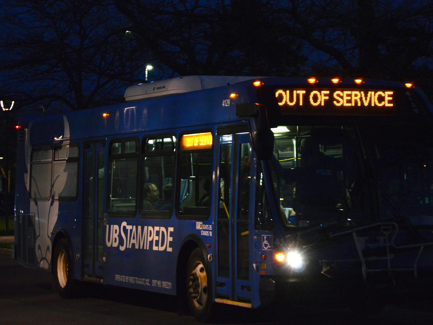 Law enforcement used UB Stampede buses to transport detained protesters in the wake of last week's pro-Palestine demonstration.&nbsp;