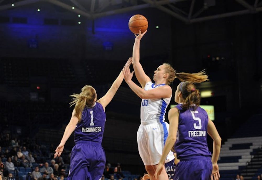 Junior guard Mackenzie Losing was just 3-for-20 from the field on Saturday but still scored 18 points, leading Buffalo to a 73-64 victory over Niagara.&nbsp;
&#39;Yusong Shi, The Spectrum