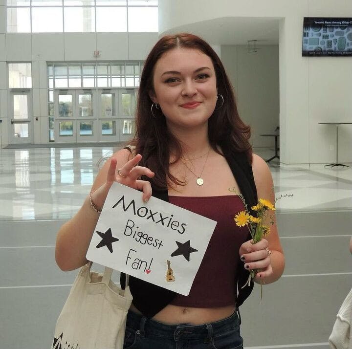 Maria Eichas from the 2024 Spring into Art event. | Courtesy of @moxxieband_