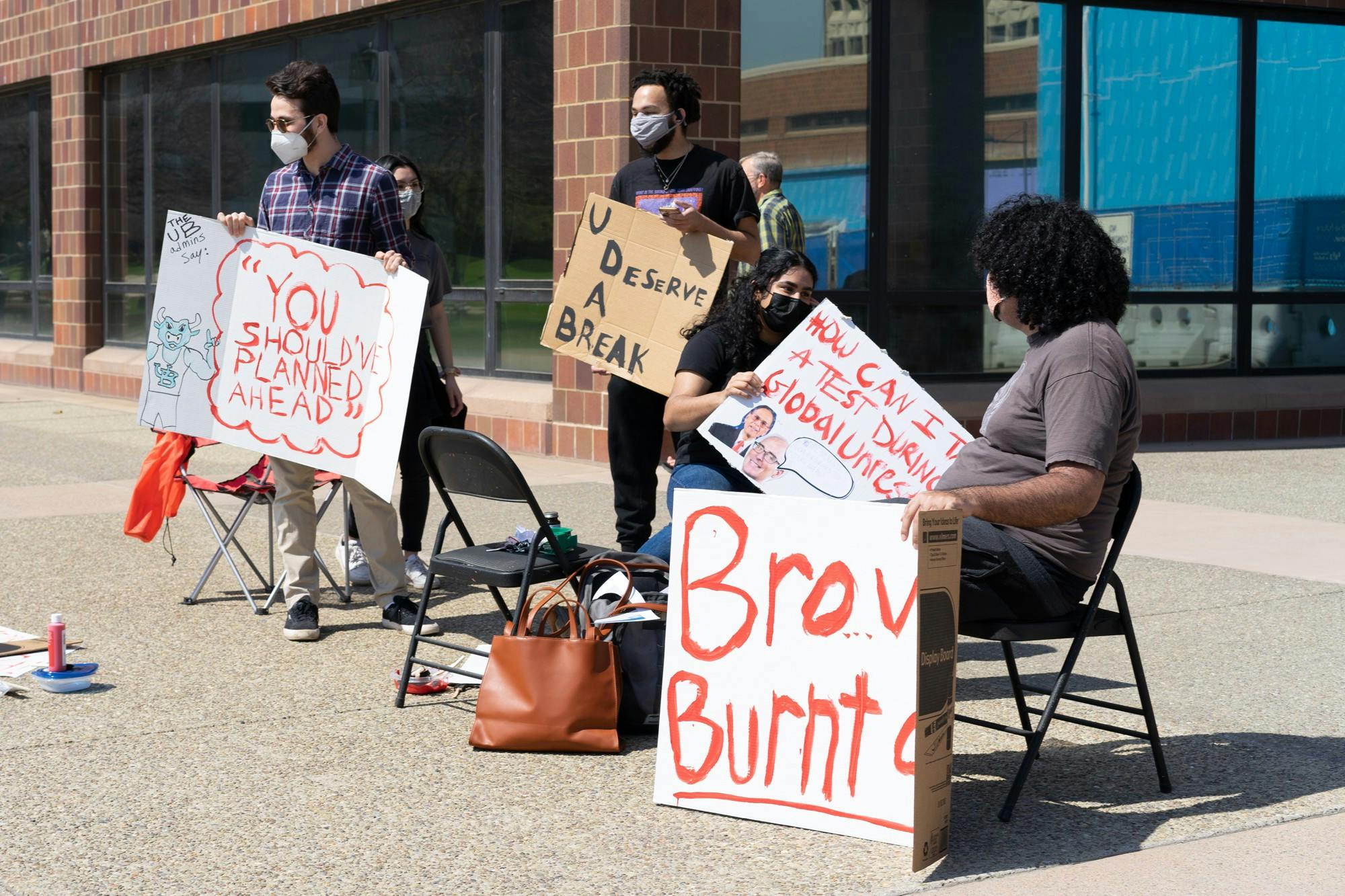 Jacob Barkan says he and other students were inspired to start the demonstration after feeling “fed up” with the university’s “utter disregard” for mental health breaks.