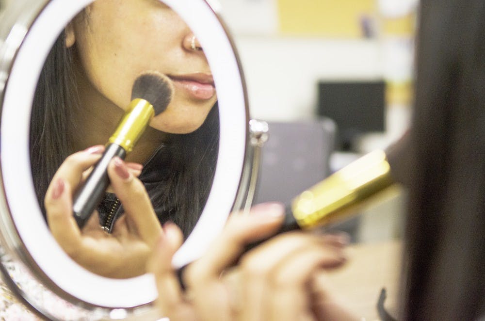 <p>Students at UB vary their makeup choices depending on the event or the amount of time they have to get ready.</p>