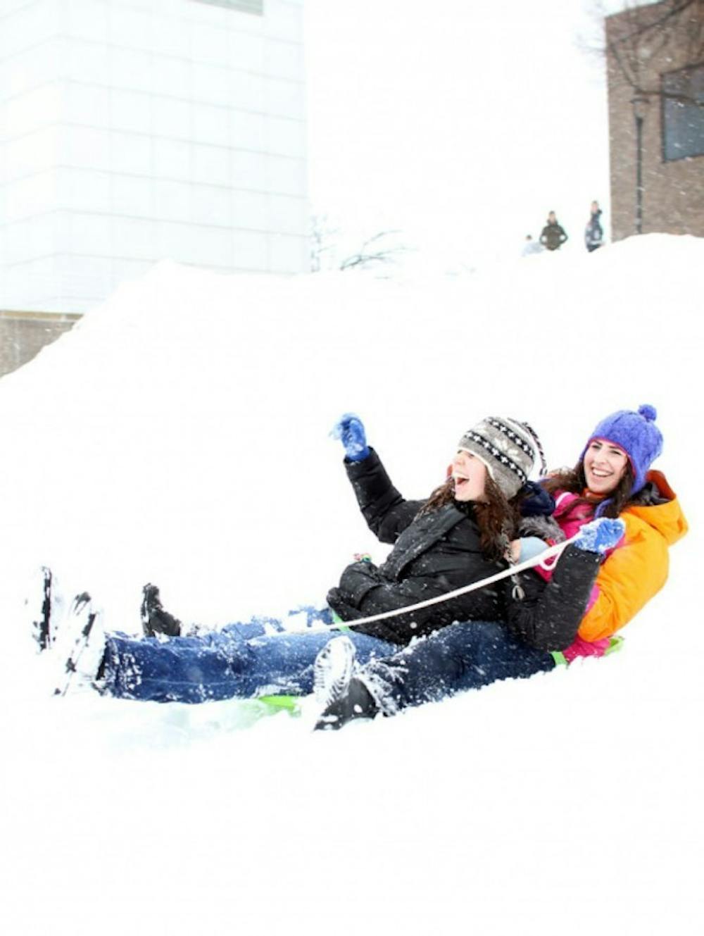 Despite the bitterly cold winter temperatures in Buffalo, the area is full of fun
outdoor activities like hiking, ice skating and sledding.&nbsp;Spectrum Stock Photo