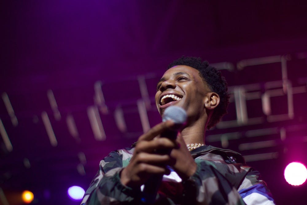 Rapper A Boogie Wit Da Hoodie saw the most energy out of Saturday's Spring Fest crowd.