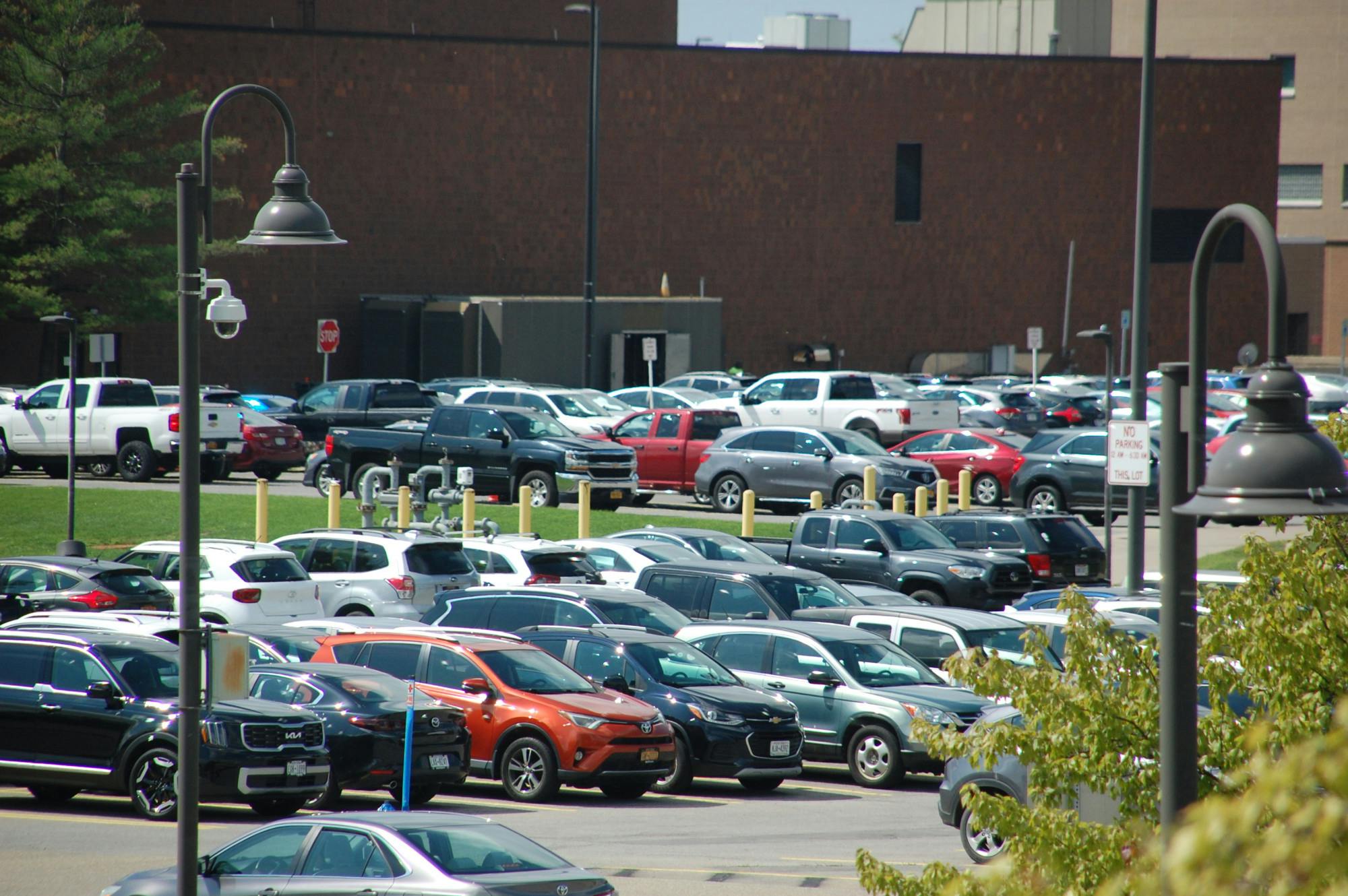 UB's Alumni Arena parking lot.