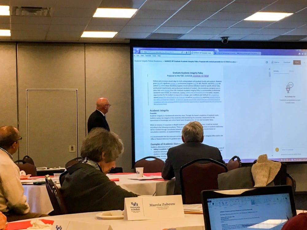 The Faculty Senate passed amendments to the undergraduate and graduate academic integrity policies at Tuesday’s meeting.&nbsp;