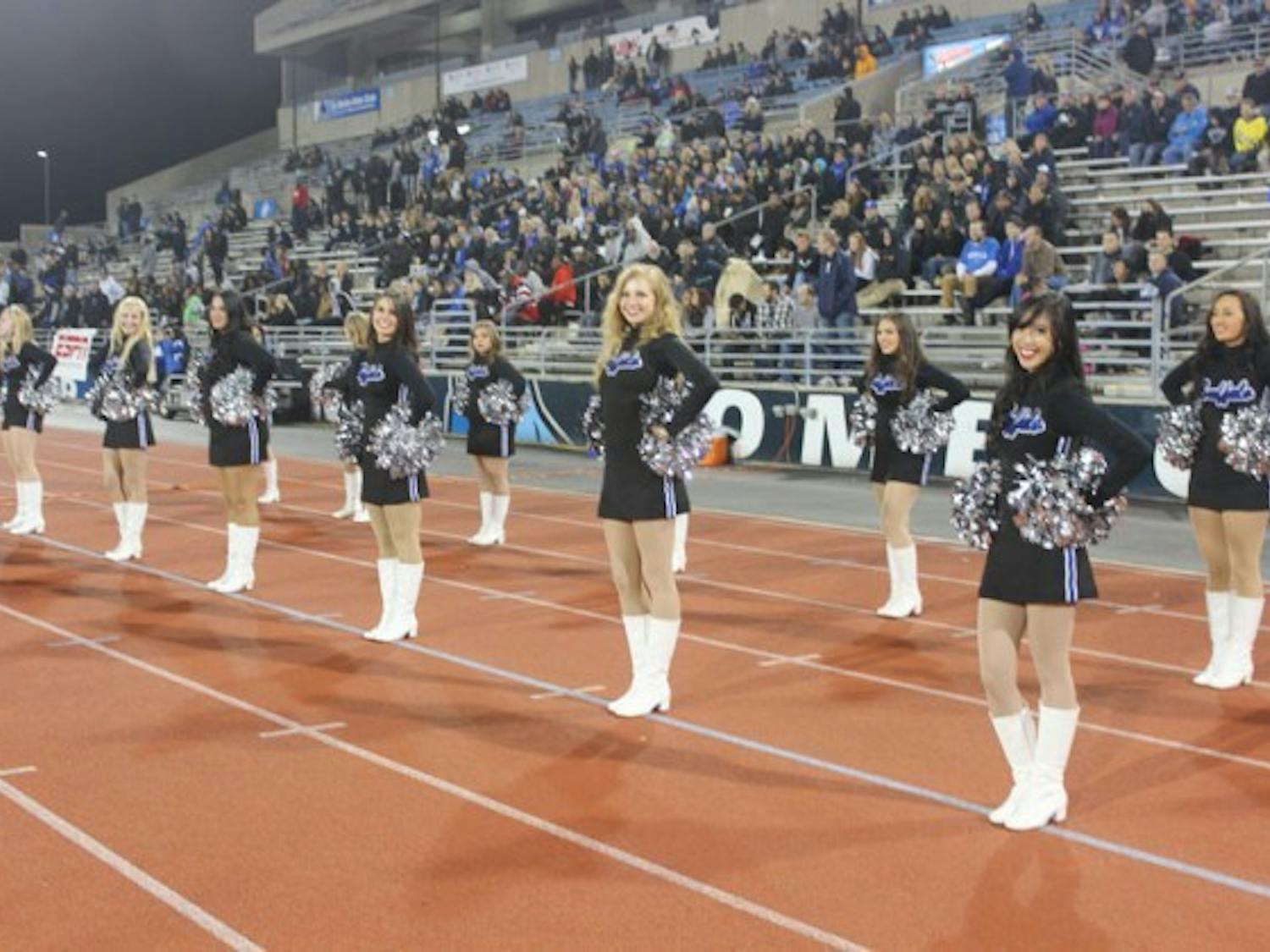 The Dazzlers are not recognized by UB Athletics because they are affiliated with UB’s Thunder of the East marching band. In addition to performing at football and basketball games, The Dazzlers participate in community events such as the Special Olympics and Relay for Life. Cletus Emokpae, The Spectrum