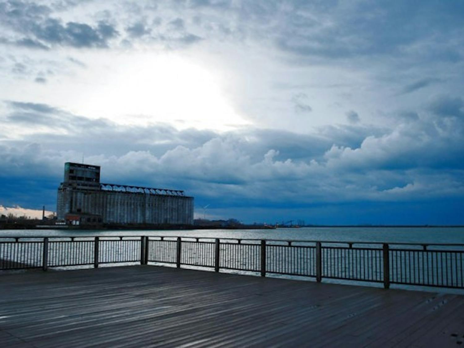 Buffalo&rsquo;s waterfront, from Canalside to the Outer Harbor, is perfect for a romantic, and free, date.
Gallagher Beach Pier, shown here, offers spectacular views of some of Buffalo&rsquo;s grain silos.
Courtesy of Teresa Calfo
