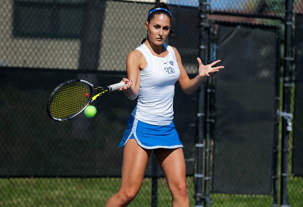 <p>Senior Laura Fernandez and the women’s tennis team clinched a spot in the MAC Tournament after defeating Northern Illinois over the weekend. The team will play its first game on Friday and the team has yet to be determined.</p>