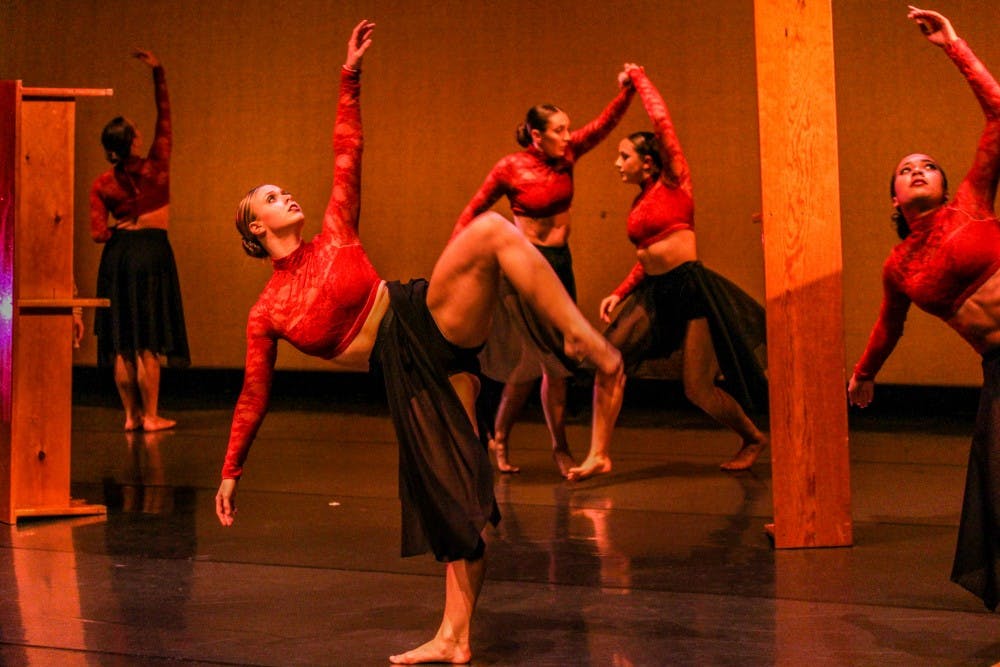 <p>Zodiaque dancers performing to the piece "Kyrie Eleison."</p>