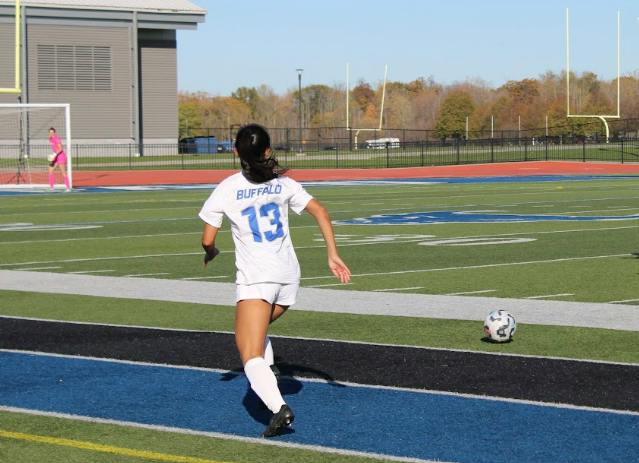 A photo of Bulls' sophomore midfielder, defender Adrianna Victoriano.