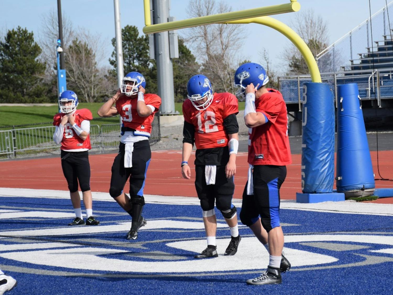 All UB quarterbacks&nbsp;are expected to see time on the field during the&nbsp;Blue and White game on Saturday, with the expectation that one can take a step forward and put himself in the driver’s seat heading into summer practices.
