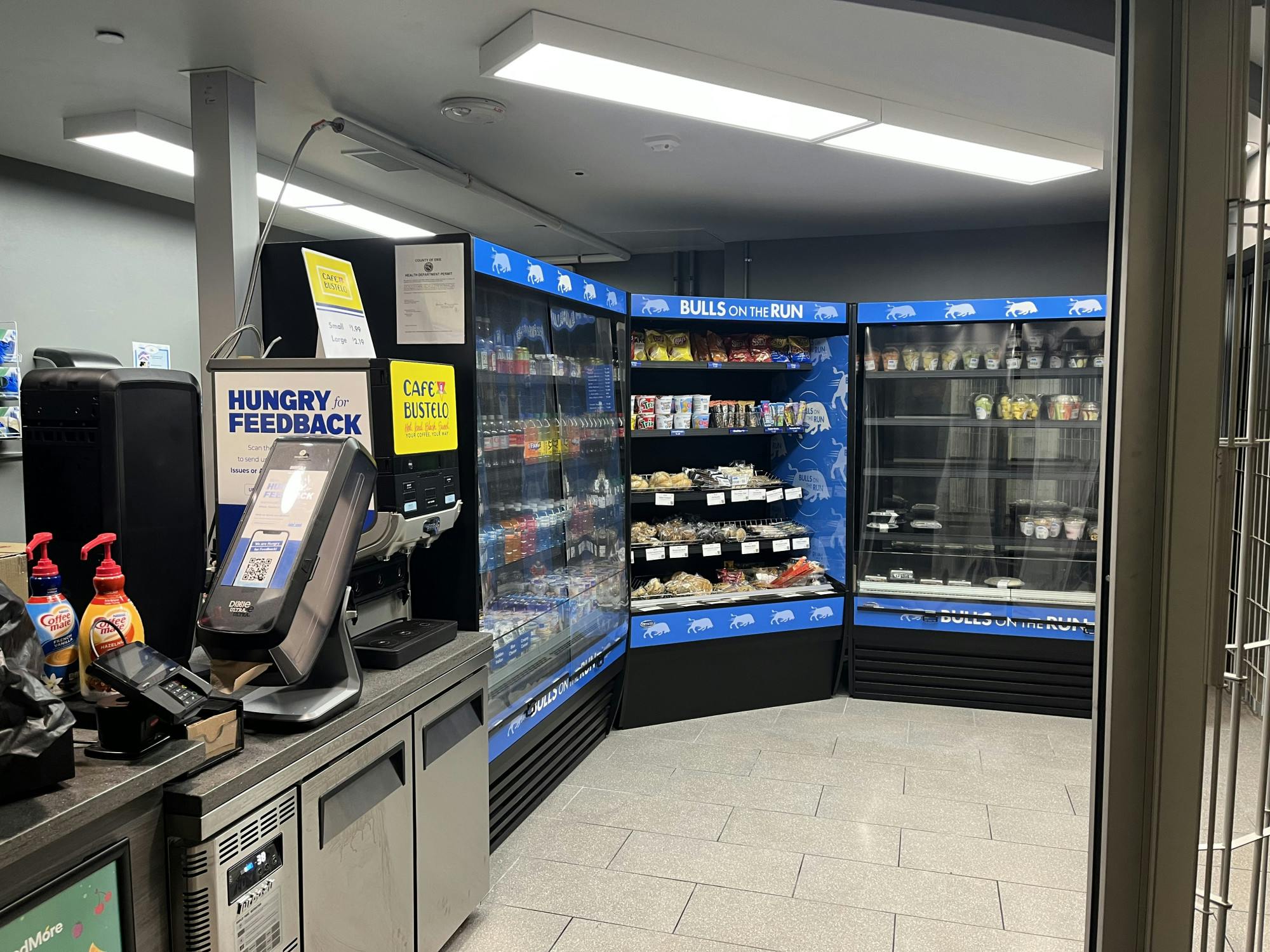 "Bulls on the Run," a grab-and-go eatery, opened in the Natural Sciences Complex on Monday.&nbsp;