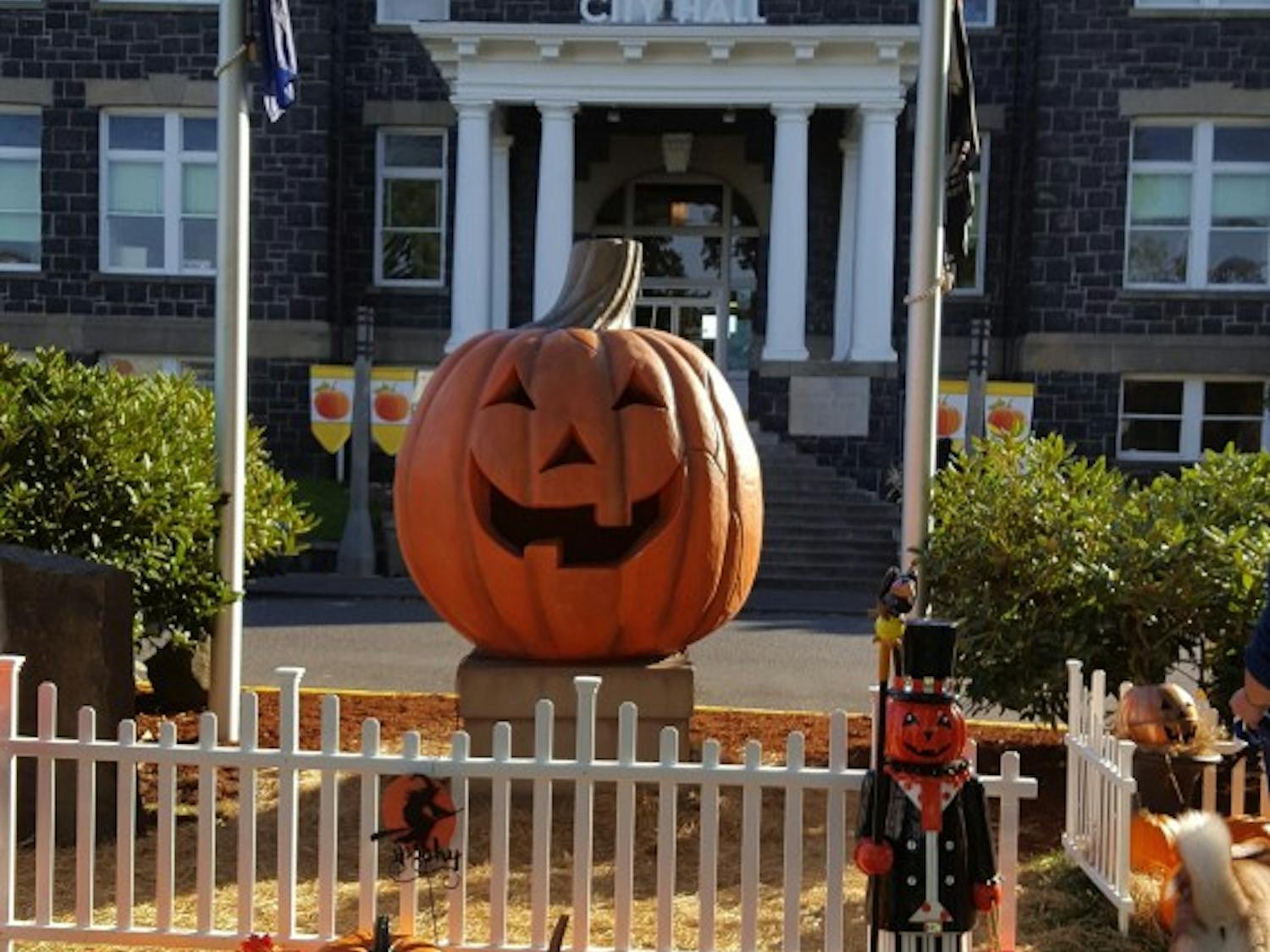 The town square of the 1998 film, Halloweentown.