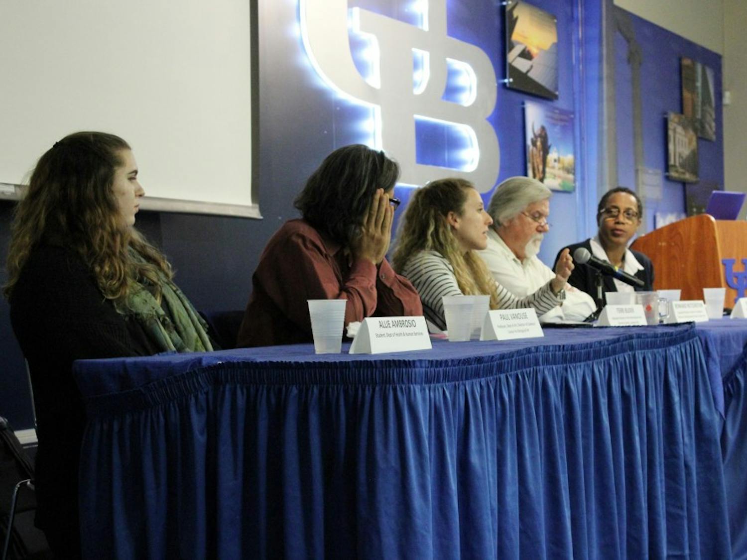 Students, faculty and staff discussed cultural appropriation in the Student Union on Tuesday night.