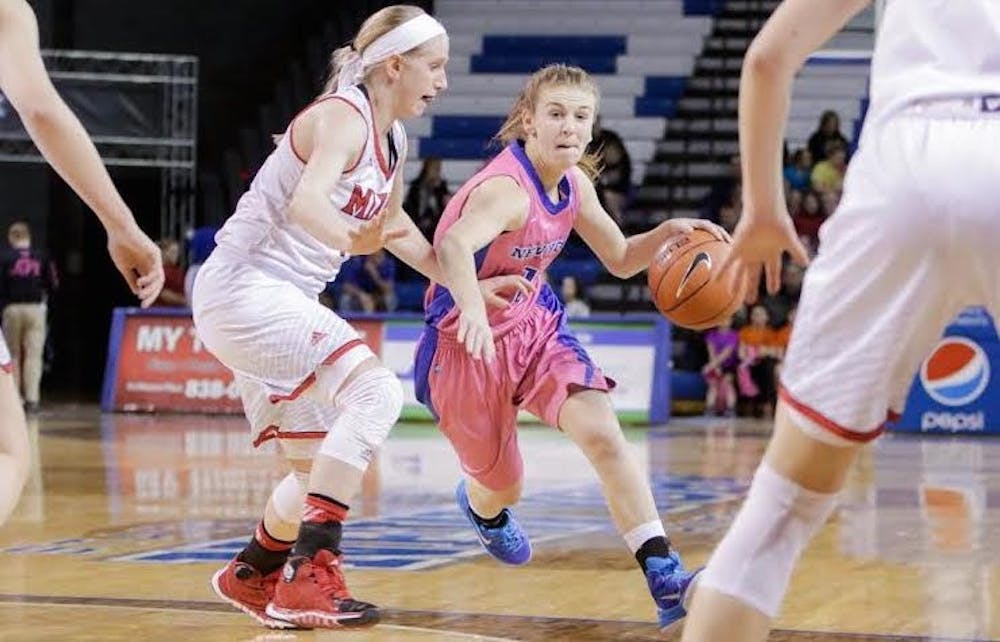 <p>Freshman guard Stephanie Reid (pictured) went 4 of 5 for nine points, but the Bulls lost to Miami Ohio 78-68, snapping their two-game winning streak.</p>