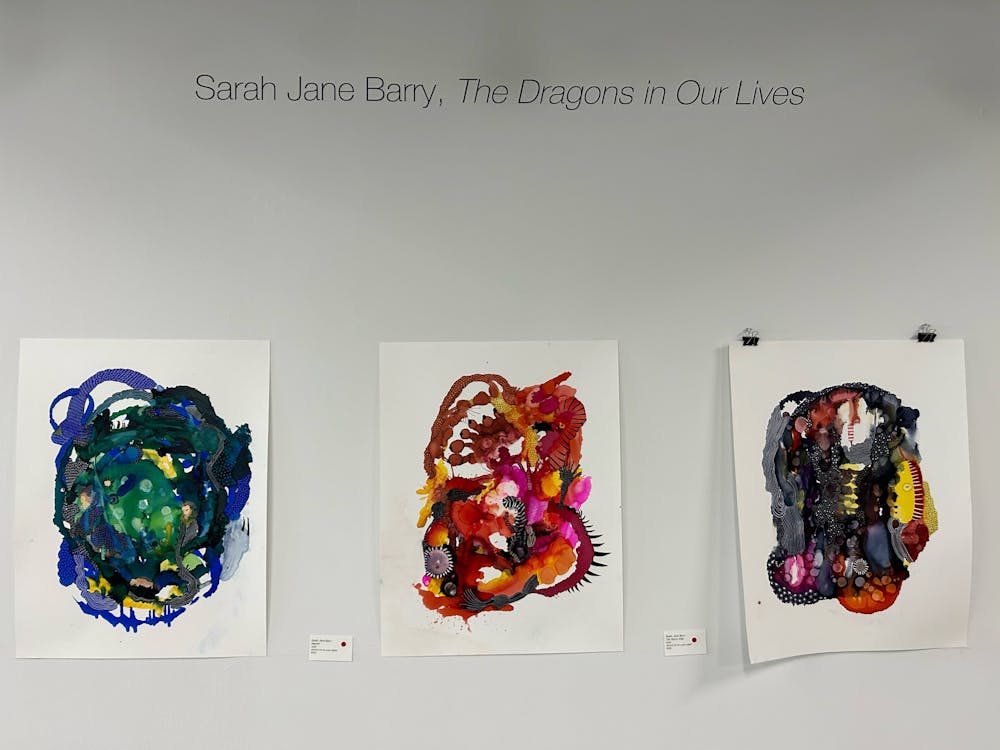 Sarah Jane Barry presented “The Dragons in Our Lives,” at the Buffalo Arts Studio showcasing grief, vulnerability and resilience in the midst of dark times.