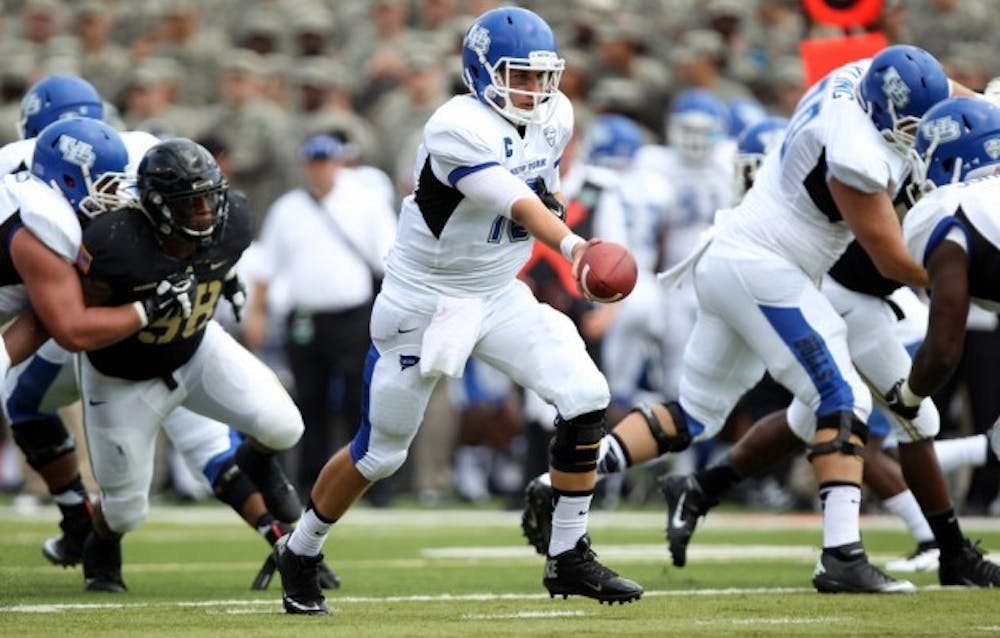 Junior quarterback Joe Licata had 396 passing yards in Buffalo&#39;s 47-39 loss at Army. Buffalo trailed 47-17 before scoing the game&#39;s final 22 points.
Courtesy of Army Athletics Communications