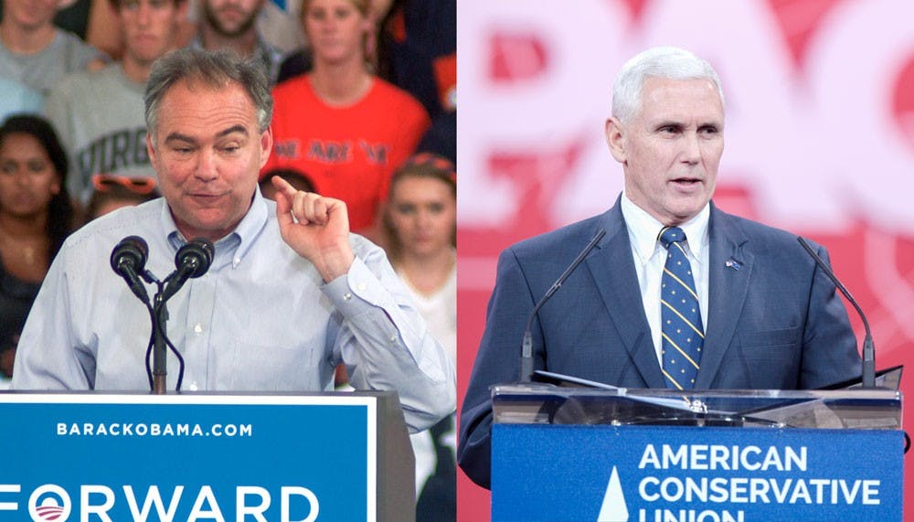 <p>The vice presidential debate took place on Tuesday night. Democratic presidential candidate Tim Kaine (left)&nbsp;and Republican vice presidential candidate Mike Pence (right) faced off at the debate.</p>
