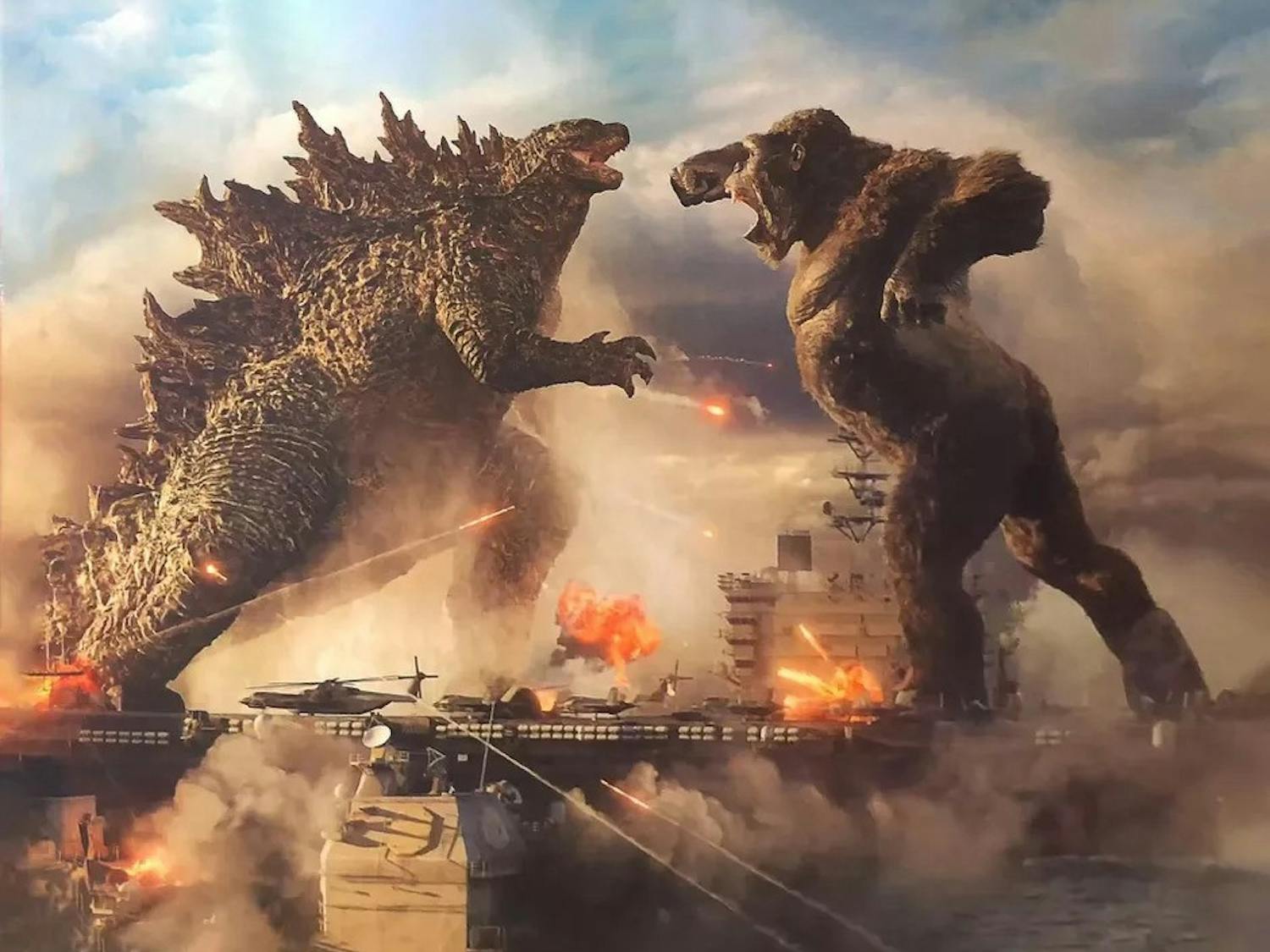 After years of anticipation, this flick finally pits the titular titans against each other for the first time since the 1962 Japanese film, “King Kong vs. Godzilla.”