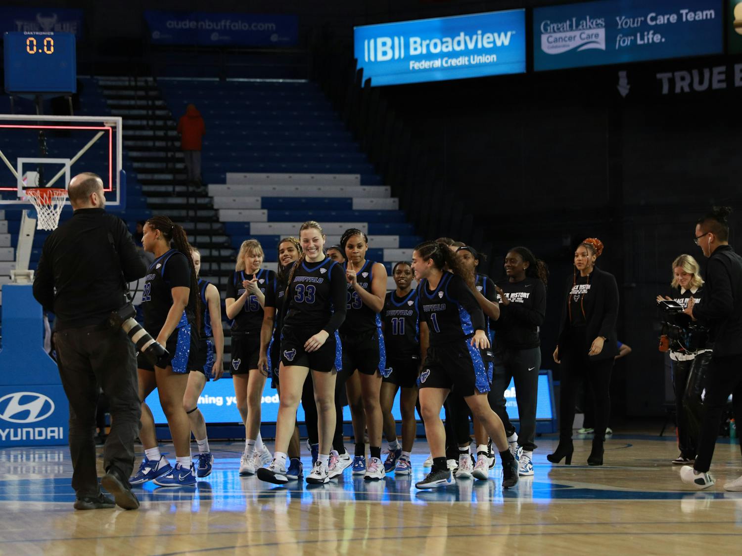 UB women's basketball advanced to the MAC Tournament semifinal for the first time since 2022.
