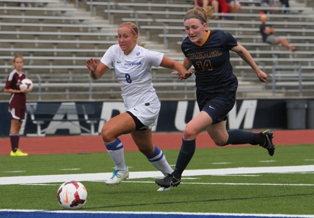 Senior forward Katie Roberts leads the MAC in scoring with seven goals.The Bulls received their highest ever NCAA RPI ranking this week. Buffalo is currently ranked No. 56 in the country.&nbsp;Chad Cooper, The Spectrum