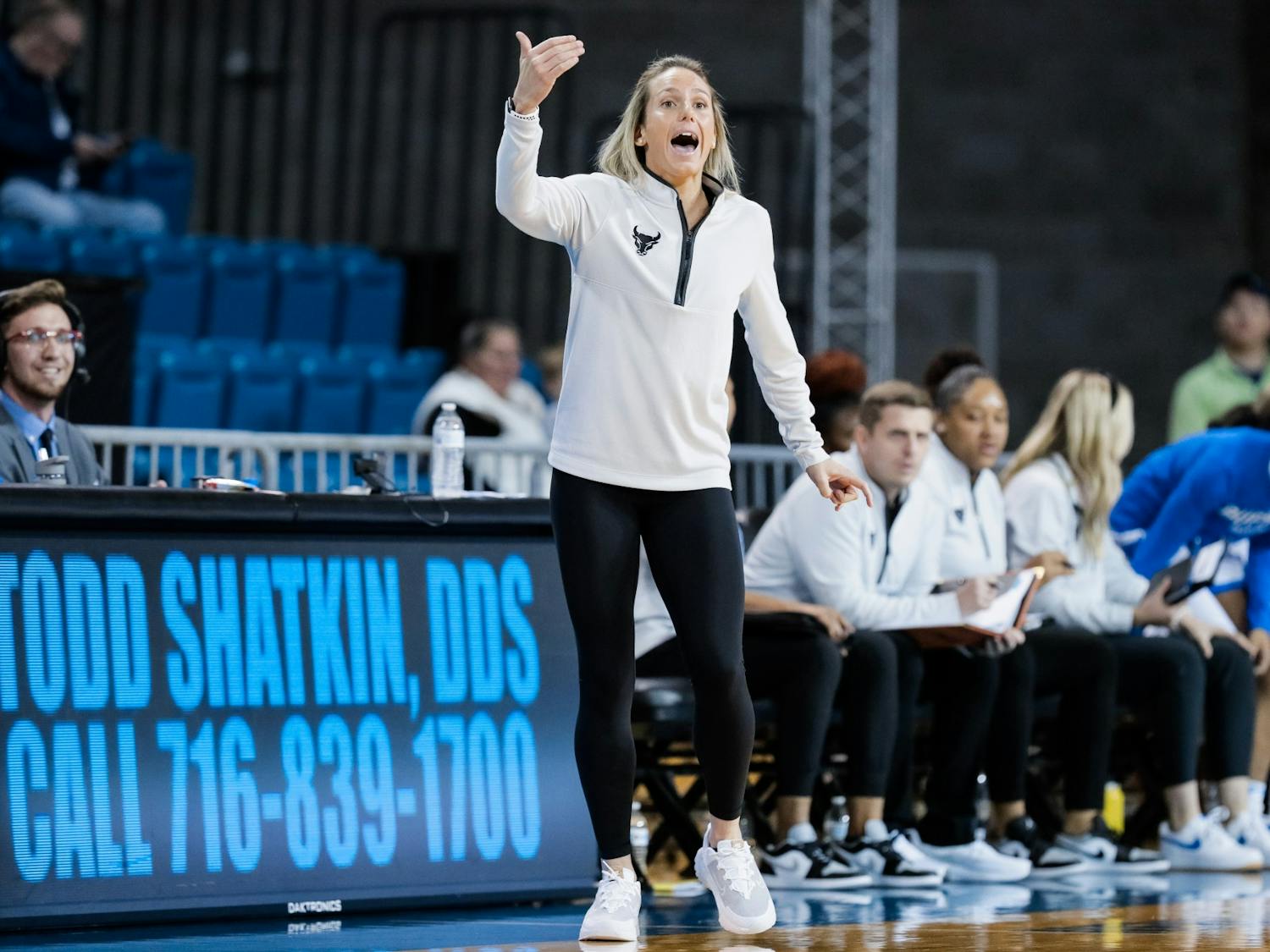 Women's basketball has turned its season around under head coach Becky Burke (pictured).&nbsp;